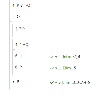 proof in the Fitch style